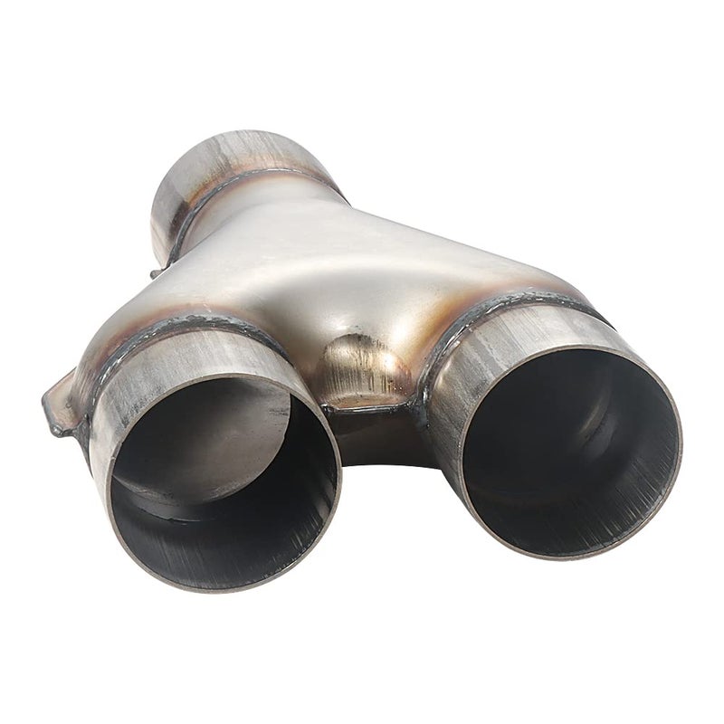 LCGP Stainless Steel 2.5 Inch Y-Pipe, Universal Stainless Steel Diesel Y-Pipe, Inlet 2.5" Outlet 2.5" Length 12" - Image 5